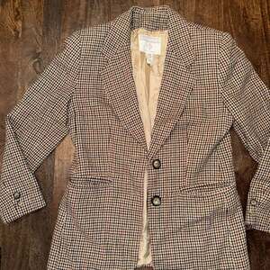 Classic Houndstooth Blazer
